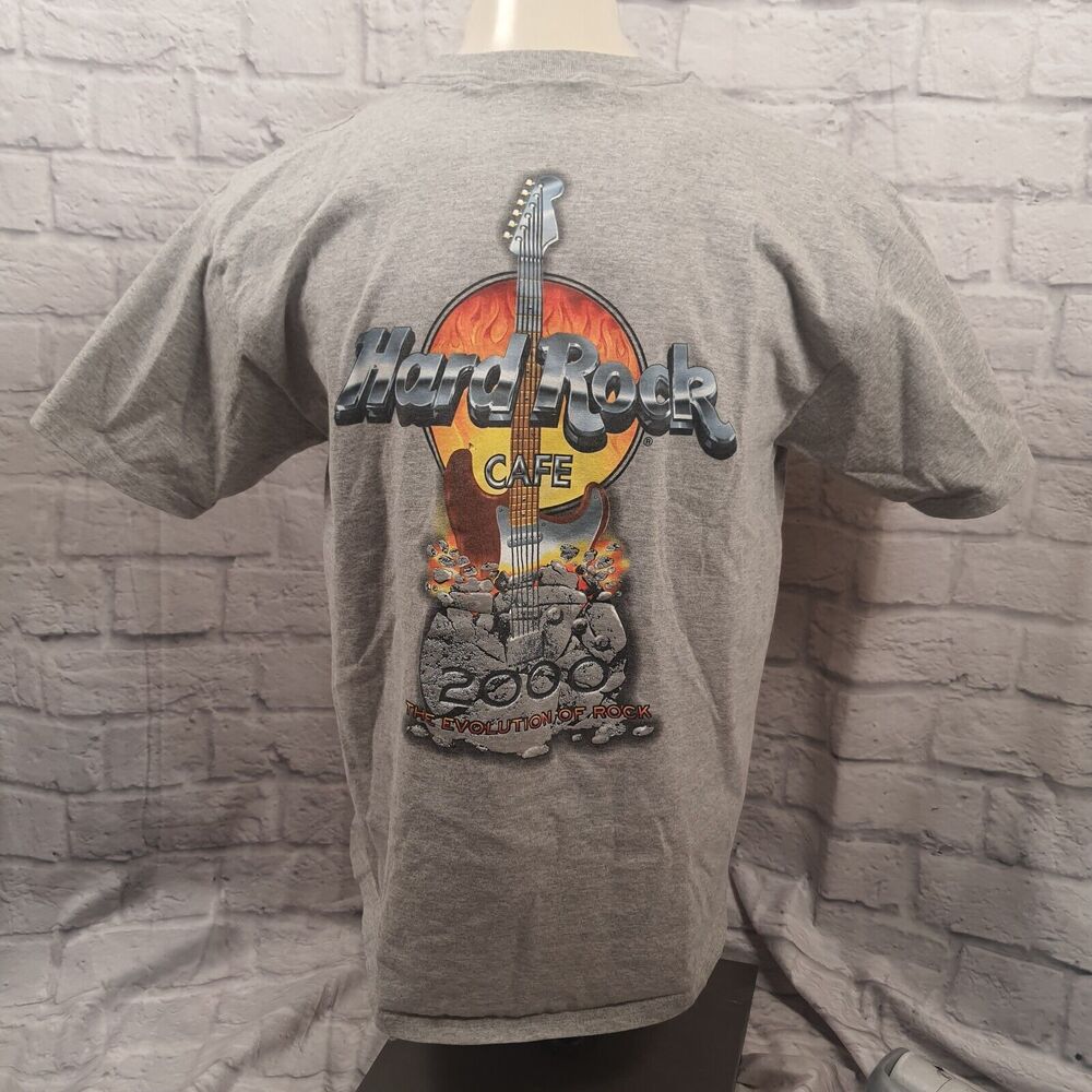 Vtg 2000 Hard Rock Cafe Miami Evolution of Rock Tshirt Size Mens Large Deadstock